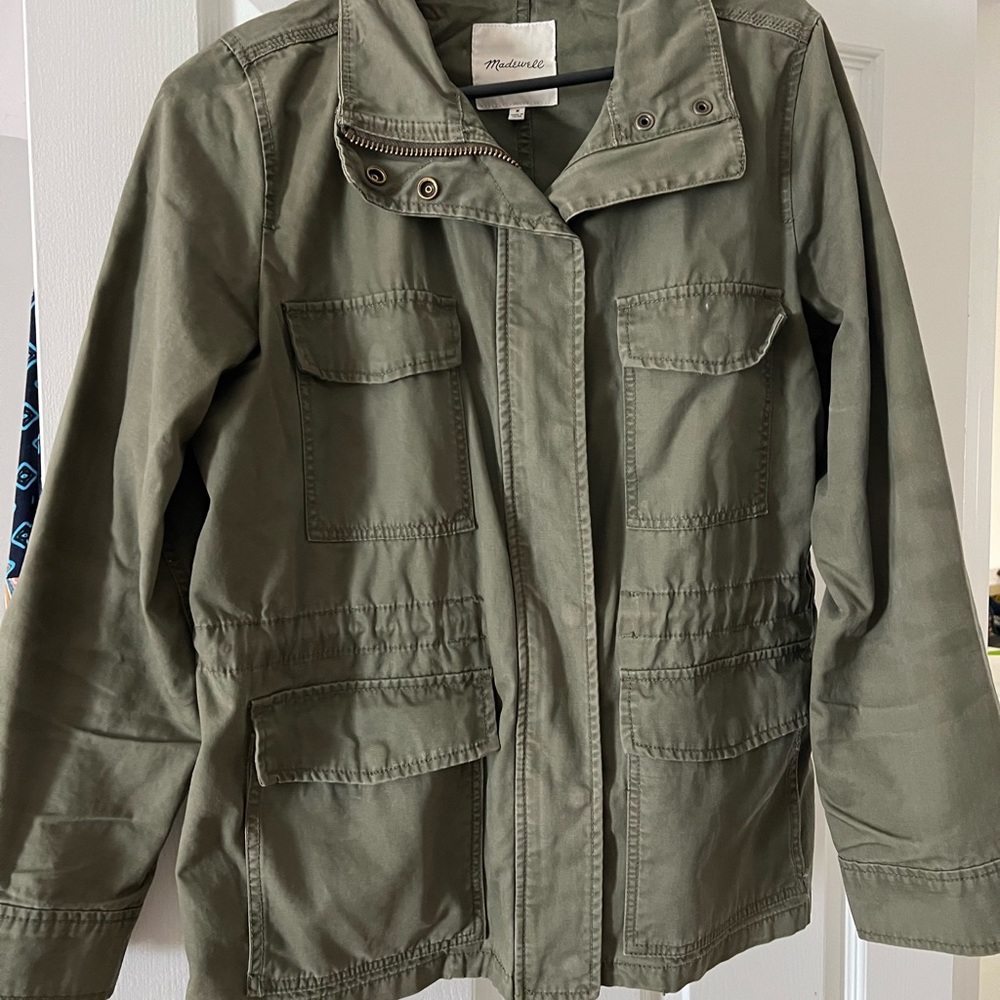 Madewell military style pocketed jacket